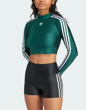 Adidas Maglia 3-Stripes Cropped Long Sleeve