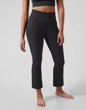 Elation Rib Crop Flare black