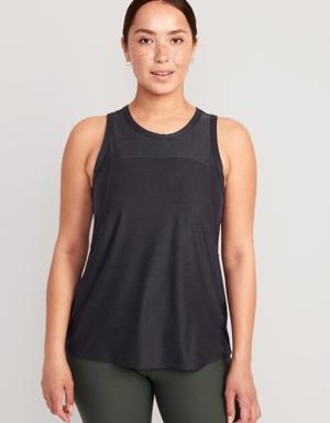 Old Navy Maternity Cloud 94 Soft Sleeveless Cutout T-Shirt black