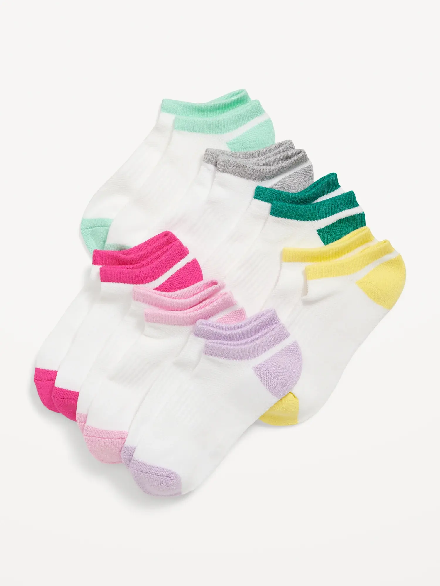 Old Navy Ankle Socks 7-Pack for Girls multi. 1