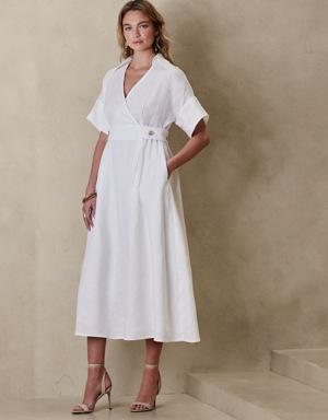 Banana Republic Sedona Linen Dress white