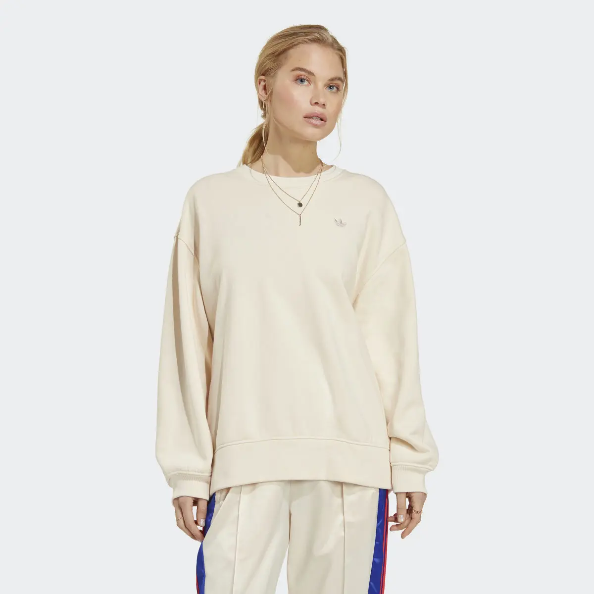 Adidas Premium Essentials Oversized Sweatshirt. 2