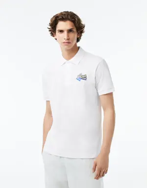 Lacoste Polo L.12.12 en petit piqué de coton avec badges