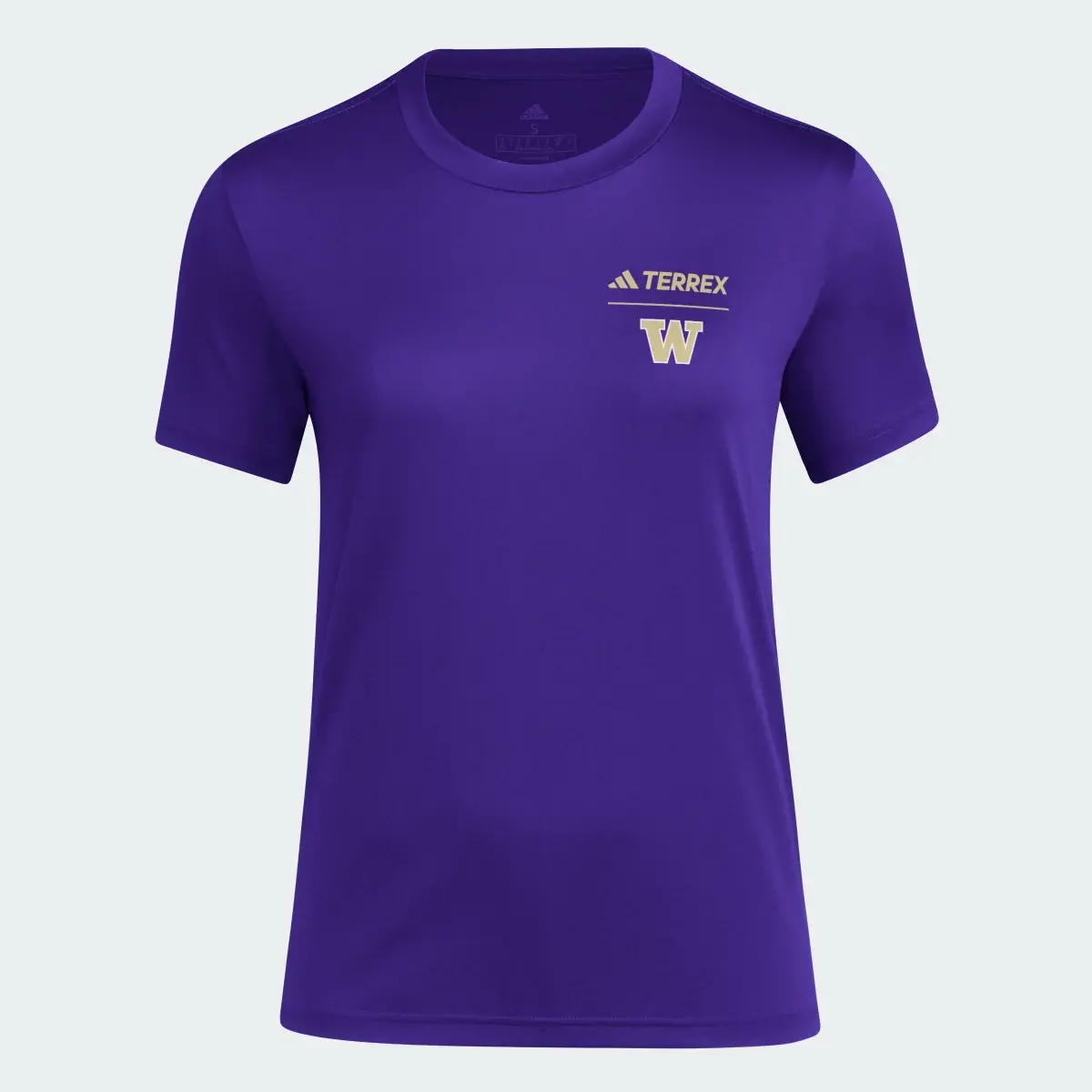 Adidas University of Washington Terrex Pregame Tee. 1