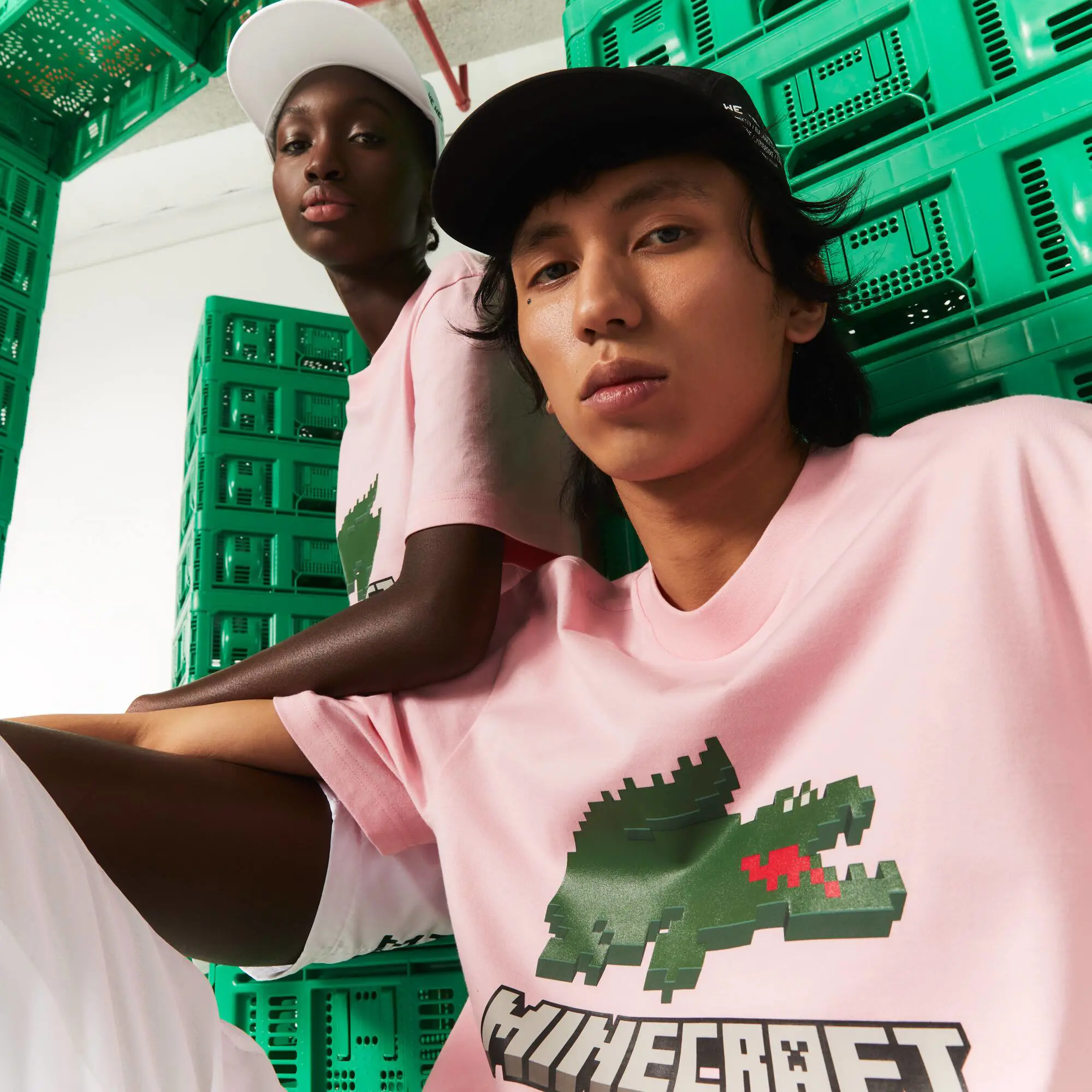 Lacoste Playera unisex Lacoste x Minecraft en algodón orgánico estampado. 1