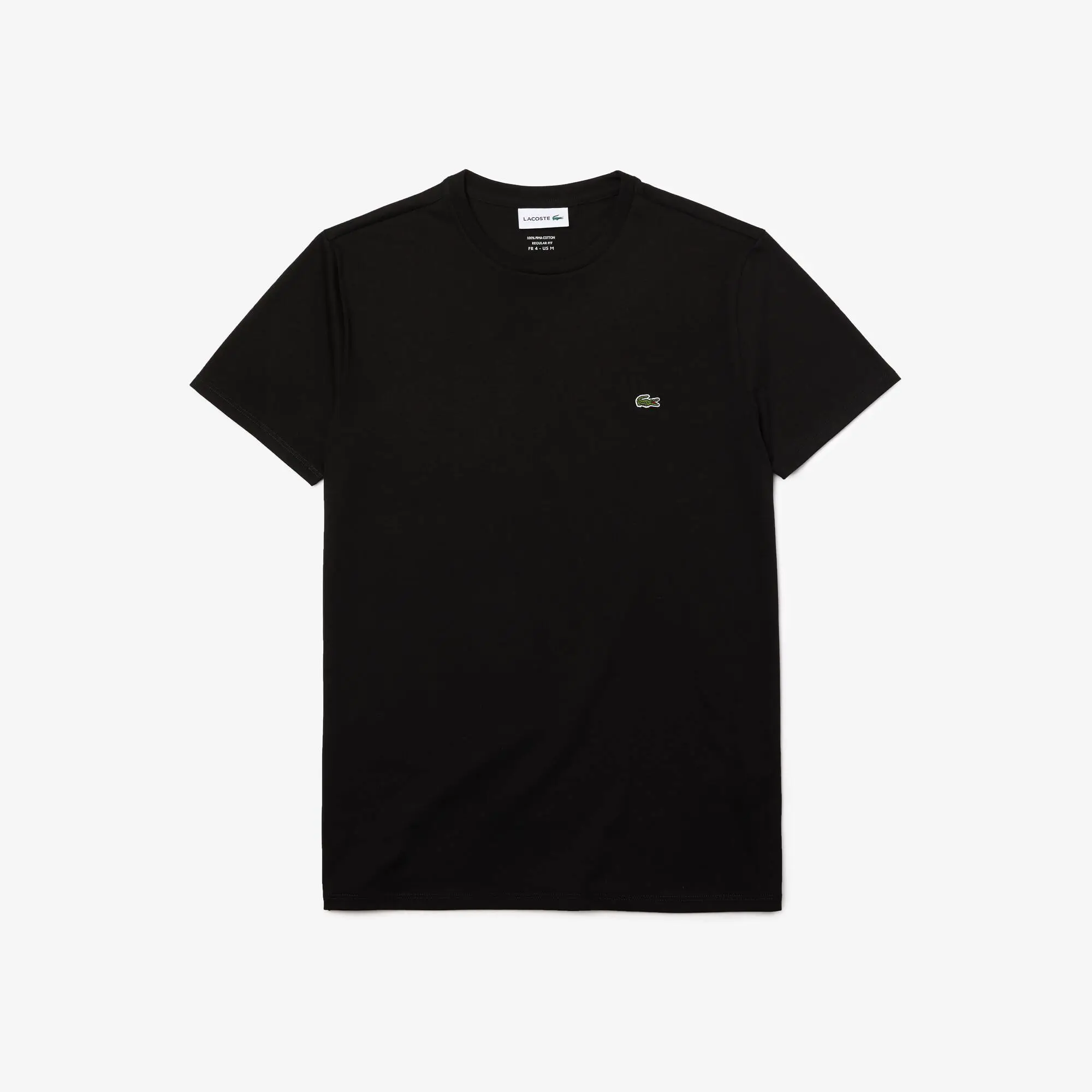 Lacoste T-shirt a girocollo in jersey di cotone Pima tinta unita. 2