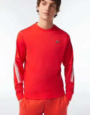 Lacoste Men’s Lacoste Tennis Classic Fit Logo Stripe Sweatshirt