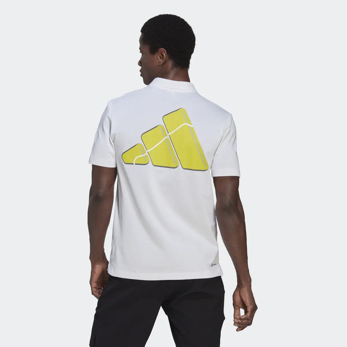 Adidas Clubhouse 3-Bar Tennis Poloshirt. 3