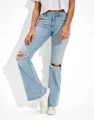 Ne(x)t Level Ripped Low-Rise Flare Jean
