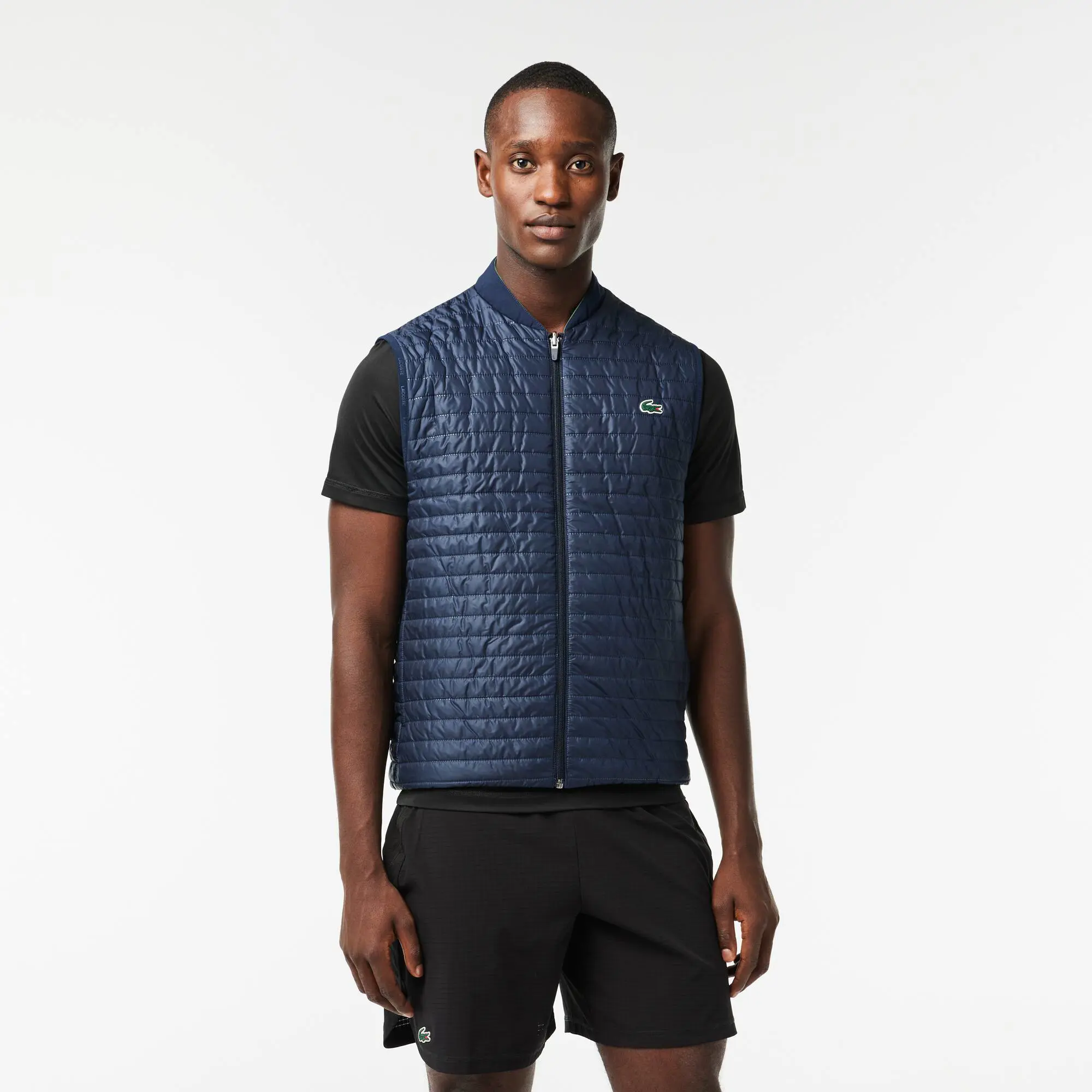 Lacoste Men's Lacoste SPORT Padded And Reversible Vest Jacket. 1