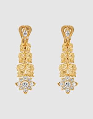 Flora 18k diamond earrings
