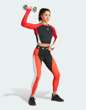 Adidas Techfit Colorblock 7/8 Leggings. 3