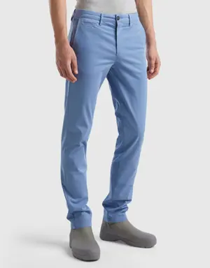 light blue slim fit chinos