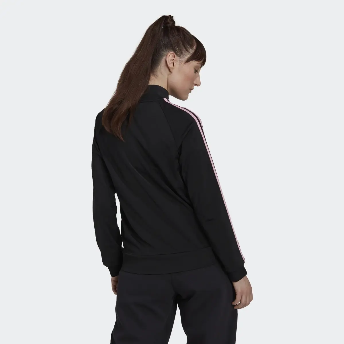 Adidas Primegreen Essentials Warm-Up Slim 3-Stripes Track Jacket. 3