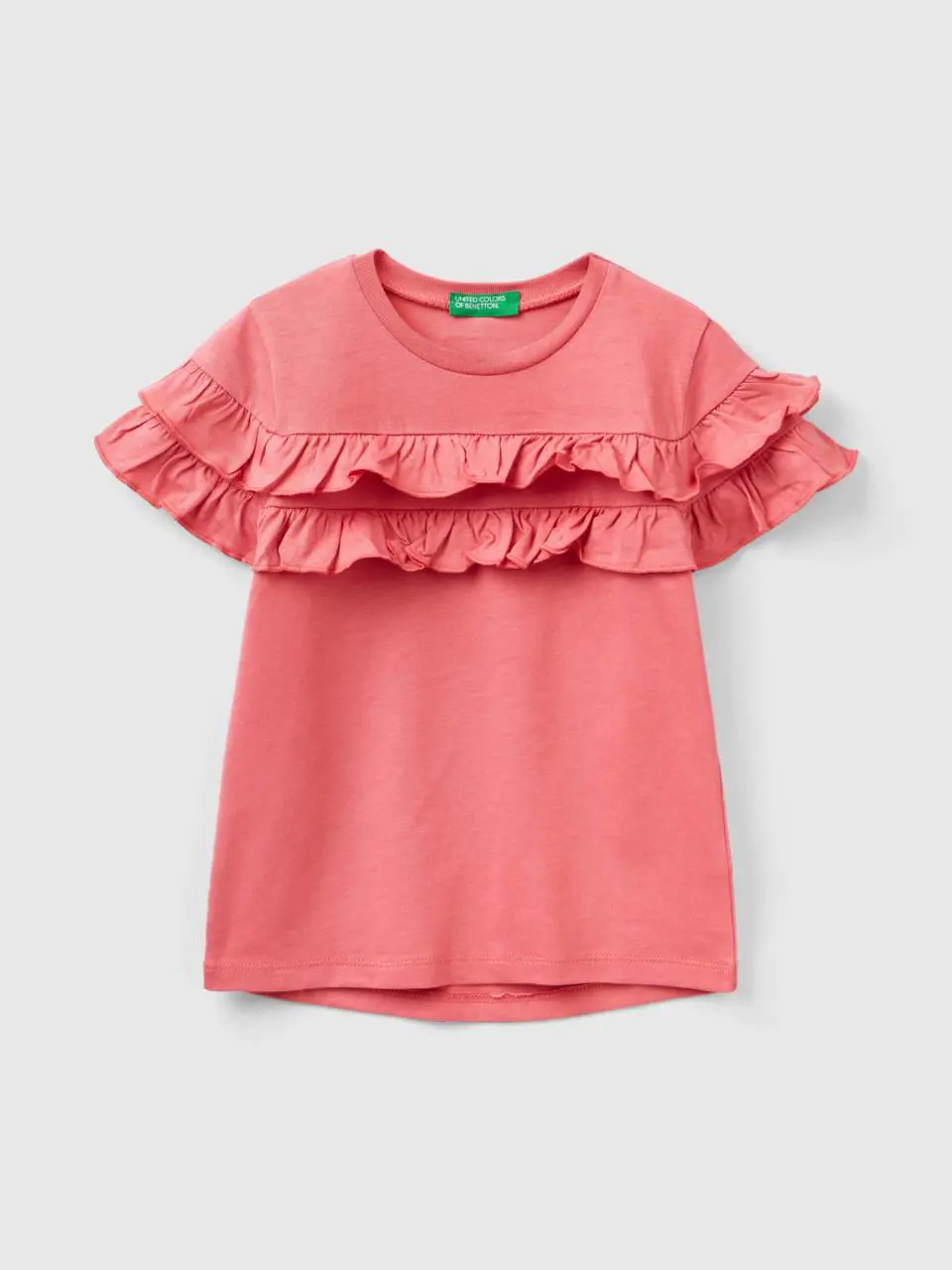 Benetton t-shirt with rouches. 1