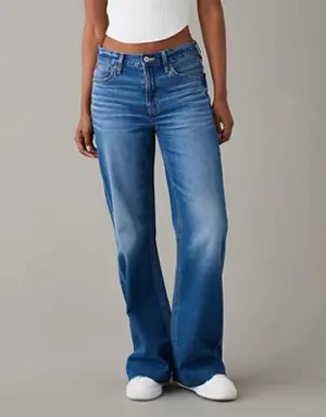 Dreamy Drape Low-Rise Baggy Flare Jean