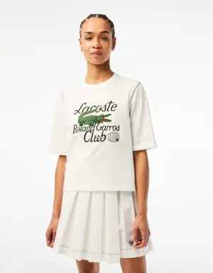 Women’s Lacoste Sport Roland Garros Edition Heavy Jersey T-shirt