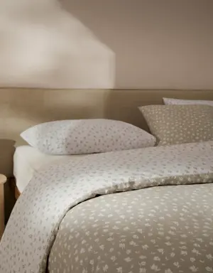 Funda nórdica algodón diseño floral reversible cama 180cm