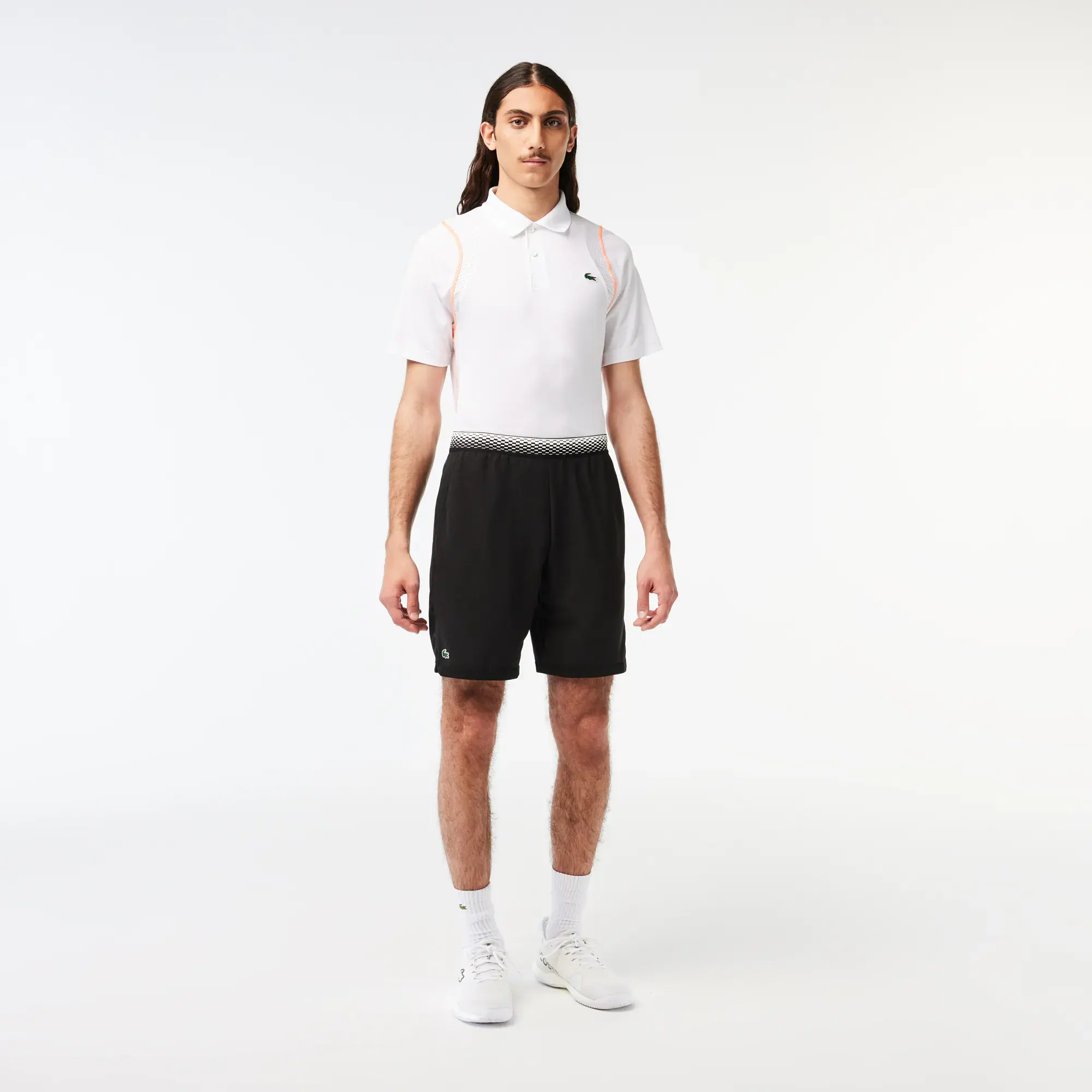 Lacoste Men’s Lacoste Tennis x Daniil Medvedev Mesh Shorts. 1