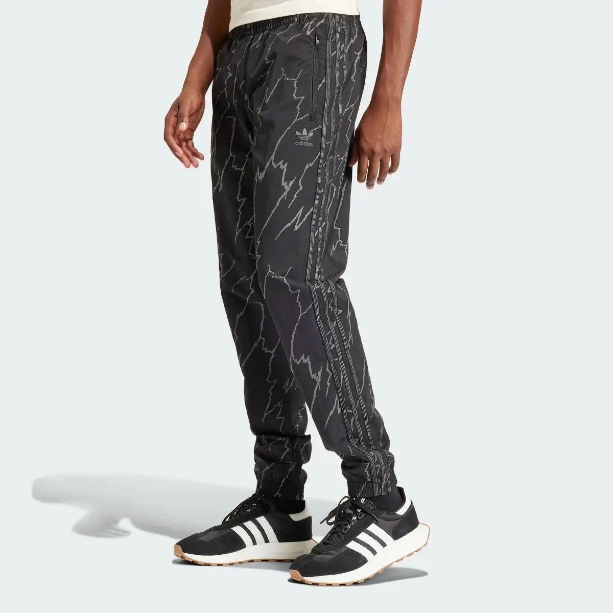 Adidas Allover Print SST Track Tracksuit Bottoms. 1