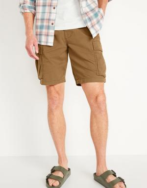 Straight Lived-In Cargo Shorts -- 10-inch inseam brown