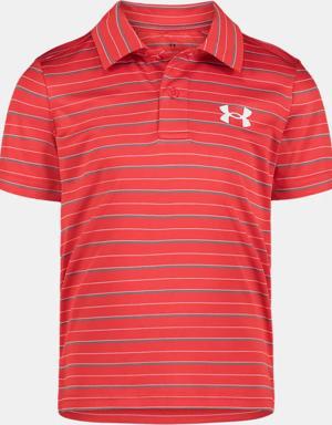 Little Boys' UA Matchplay Stripe Short Sleeve Polo
