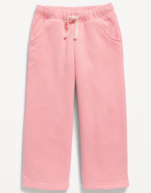 Old Navy French Terry Wide-Leg Jogger Sweatpants for Toddler Girls 
