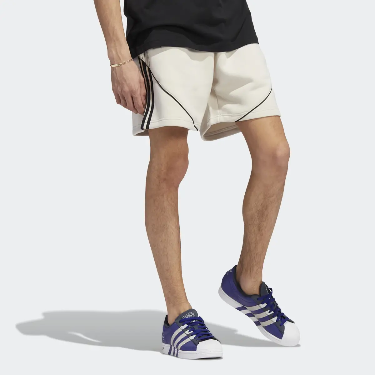 Adidas SST Fleece Shorts. 3