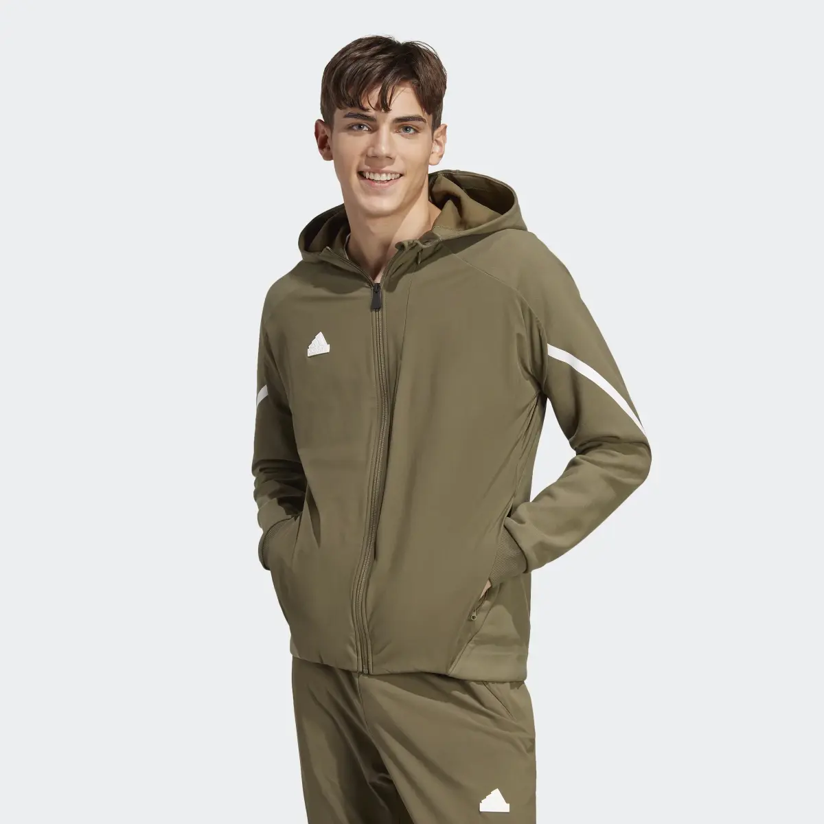 Adidas Designed 4 Gameday Premium Full-Zip Track Top. 2