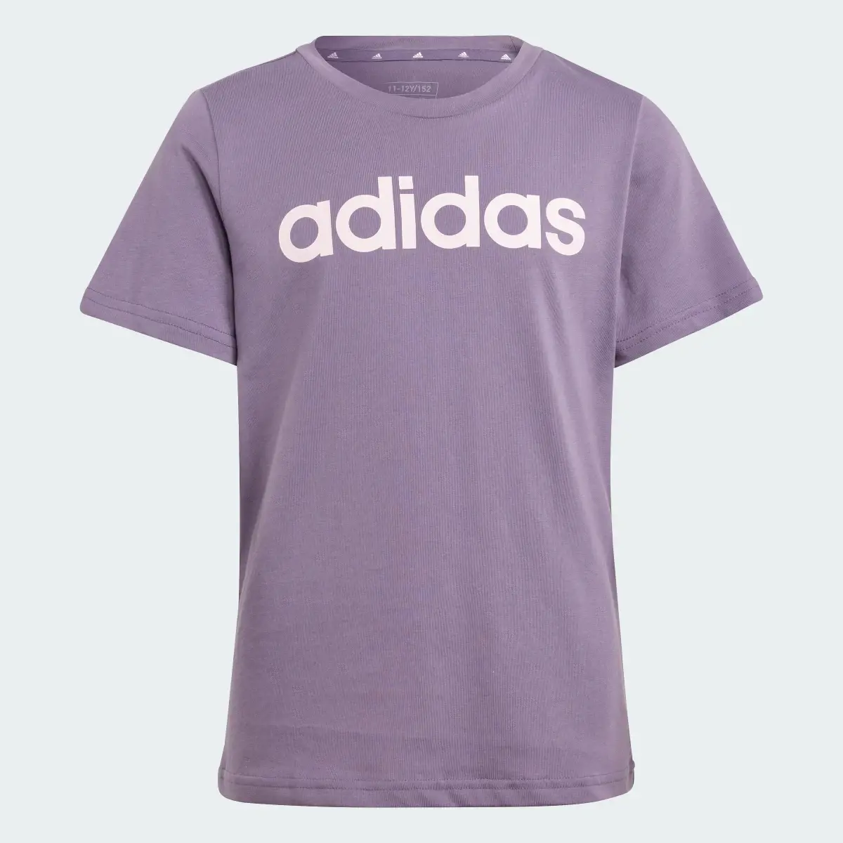 Adidas Essentials Linear Logo Cotton Slim Fit T-Shirt. 1