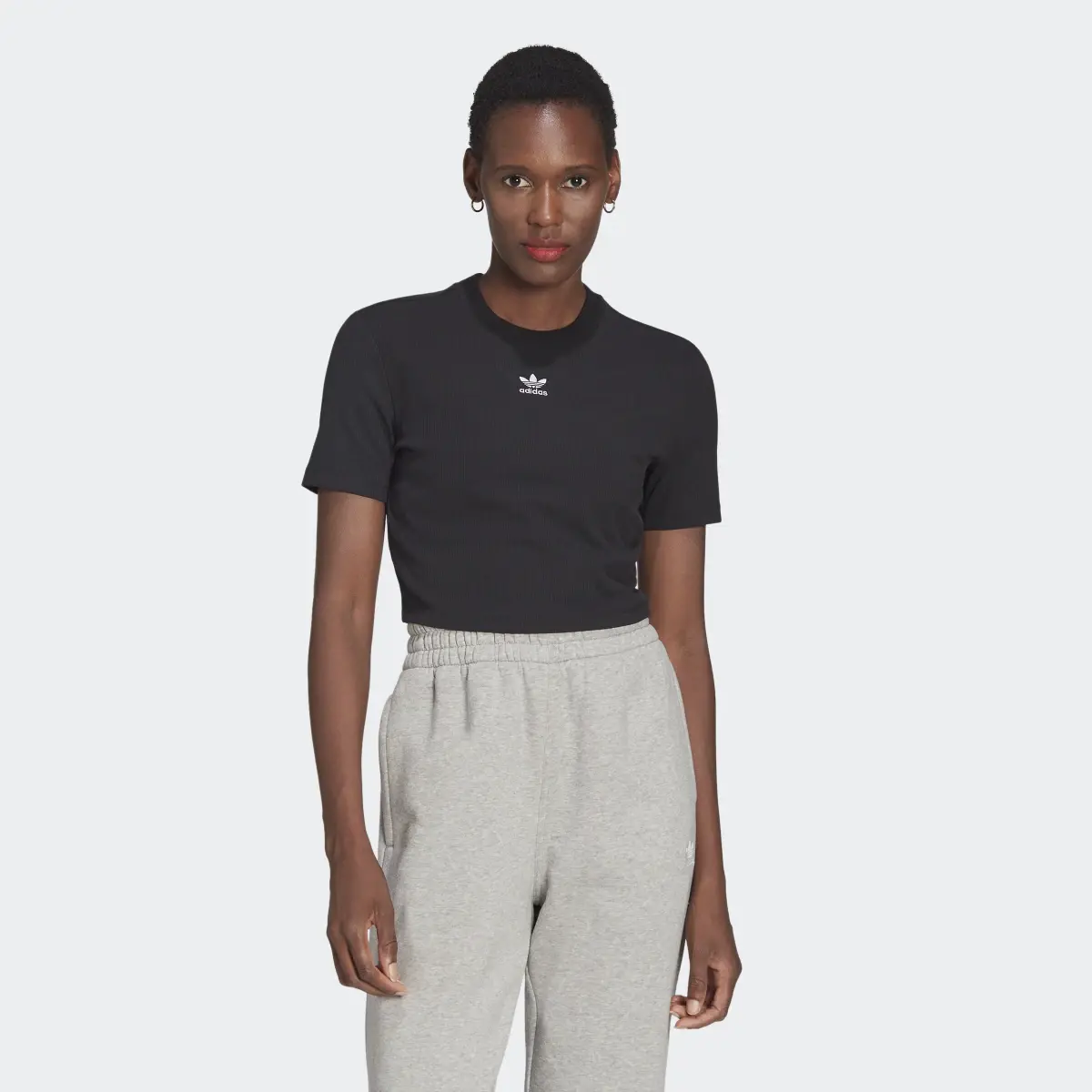 Adidas T-shirt adicolor Essentials Rib Cropped. 2