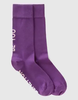 Purple "BE YOU" socks