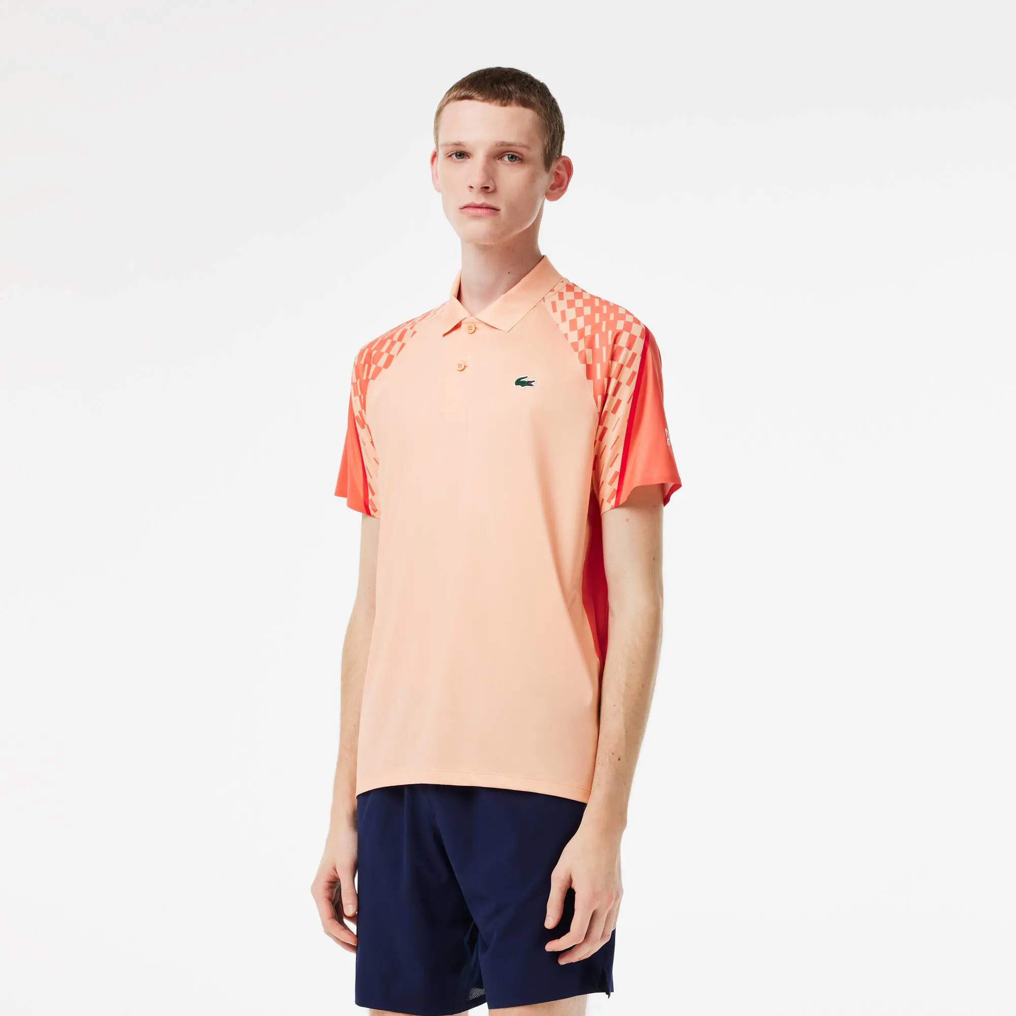 Lacoste Men’s Lacoste Tennis x Novak Djokovic Multicolor Polo. 1 Lacoste Men’s Lacoste Tennis x Novak Djokovic Multicolor Polo. 1