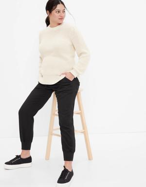 Gap Maternity Full Panel Ribbed Joggers black