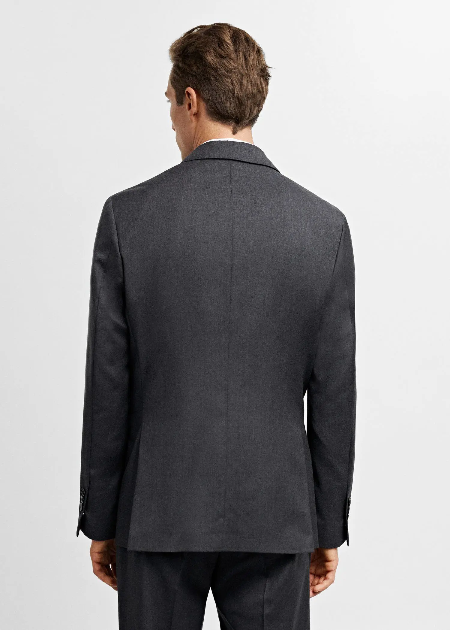 Mango 100% virgin wool suit blazer. 3