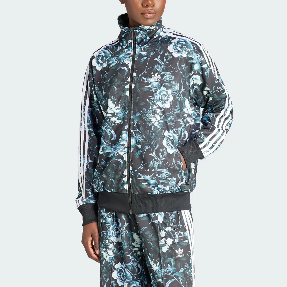 Adidas Track jacket Flower Firebird. 1