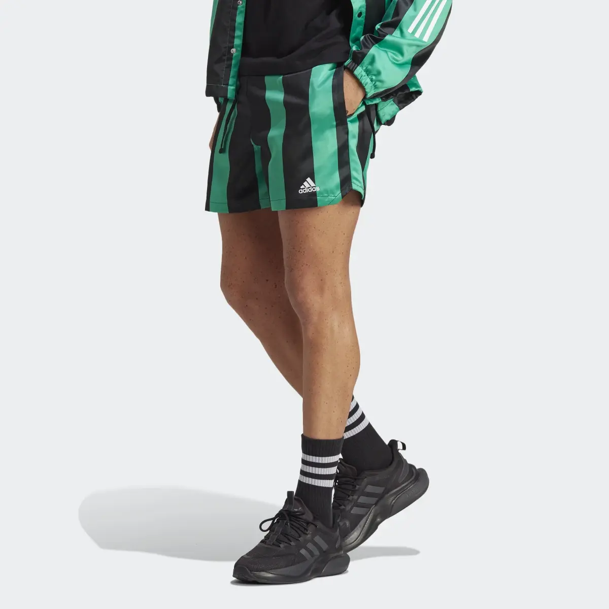 Adidas Satin Shorts. 1