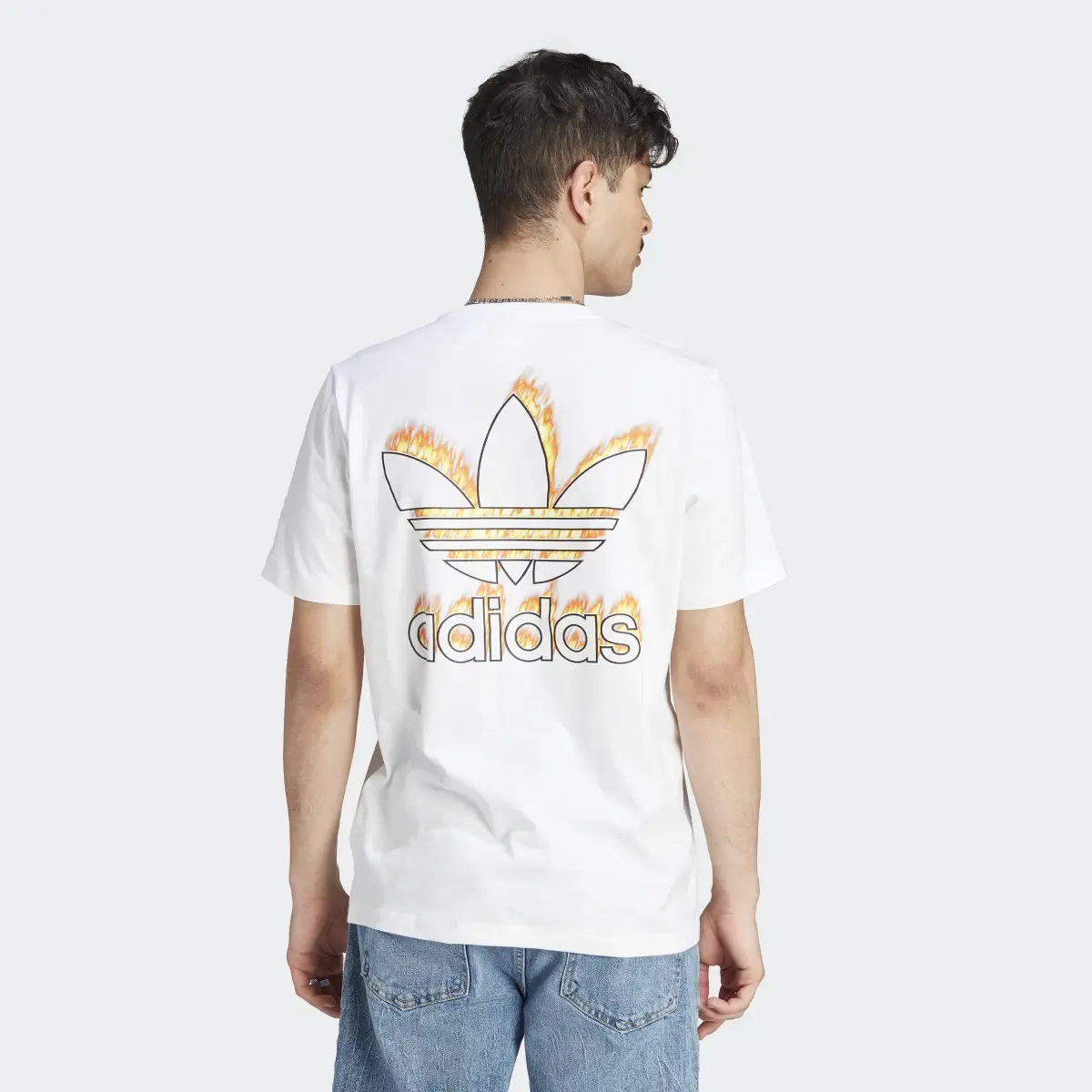 Adidas T-shirt Graphics Fire Trefoil. 3