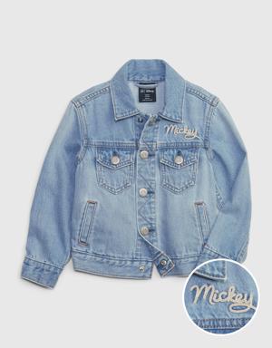 babyGap &#124 Disney Mickey Mouse Denim Icon Jacket blue