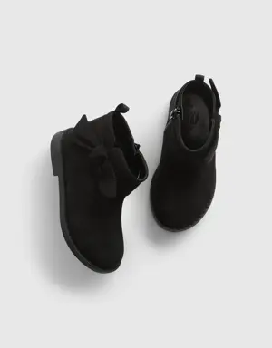 Toddler Bow Boots black