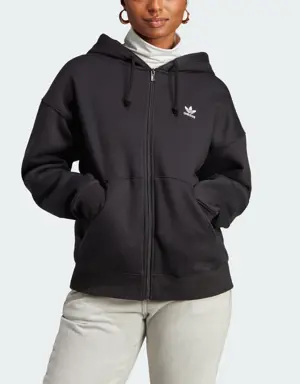 Adidas Essentials Full-Zip Boyfriend Hoodie