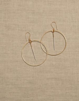 Lina Dangling Hoop Earrings &#124 Aureus + Argent multi