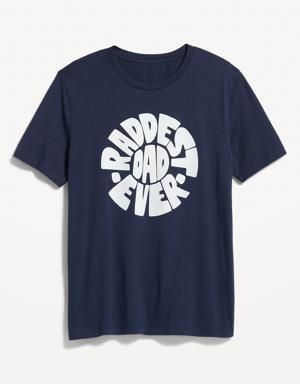 Matching Graphic T-Shirt for Men blue