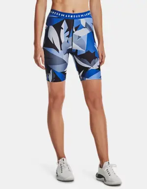 Women's HeatGear® Printed Bike Shorts