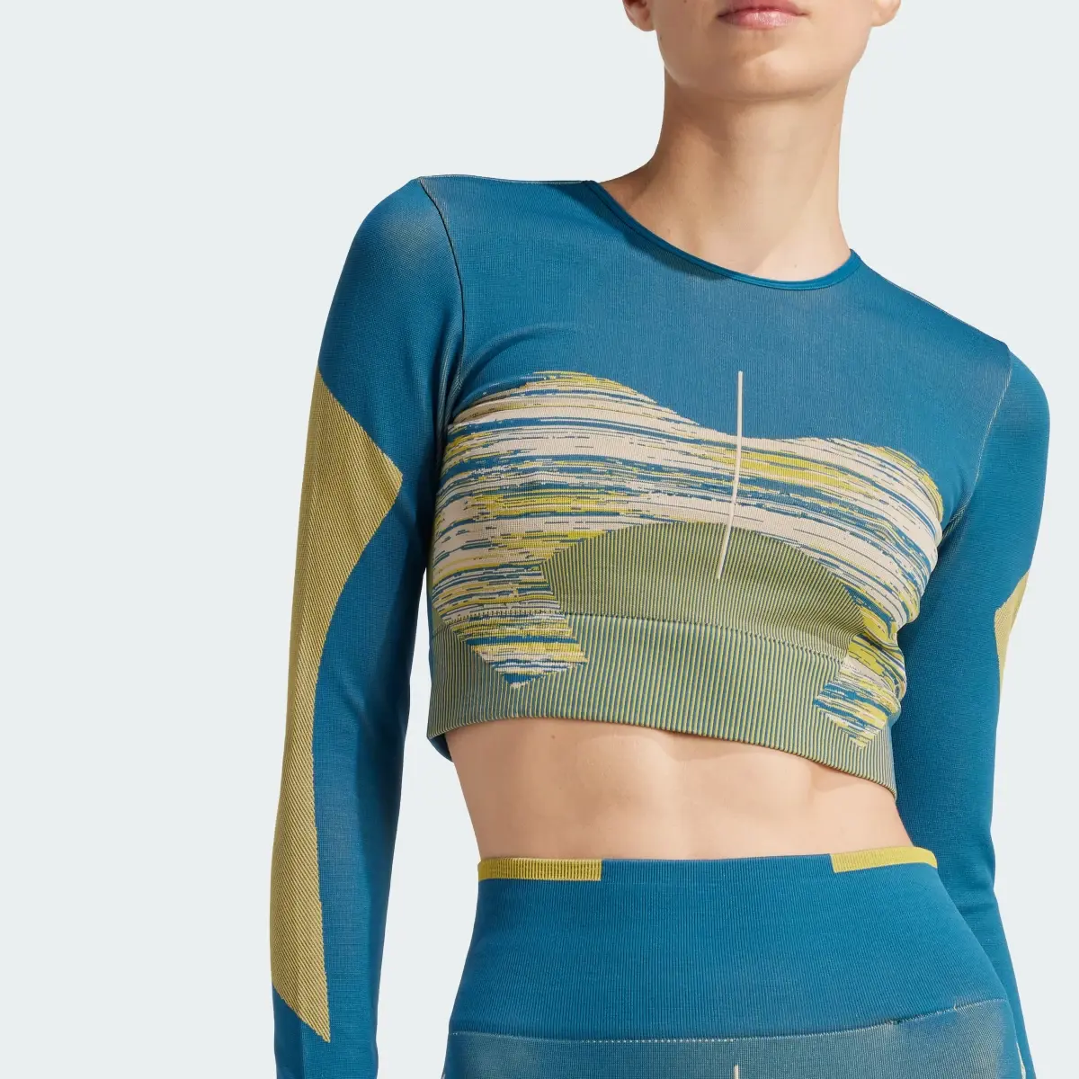 Adidas Haut manches longues de yoga sans coutures adidas by Stella McCartney TrueStrength. 1