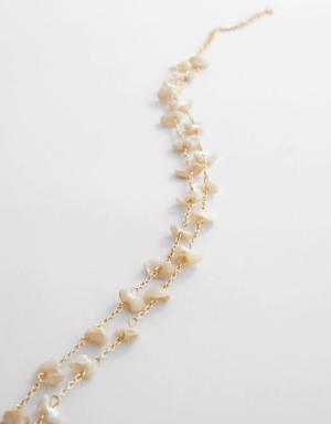 Mother-of-pearl beads necklace