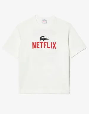 Unisex Lacoste x Netflix Loose Fit Organic Cotton T-shirt
