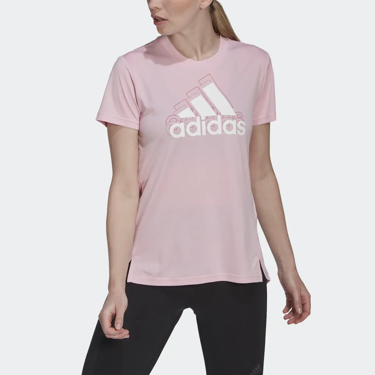 Adidas Playera 3 Franjas Sport Brand Love. 1