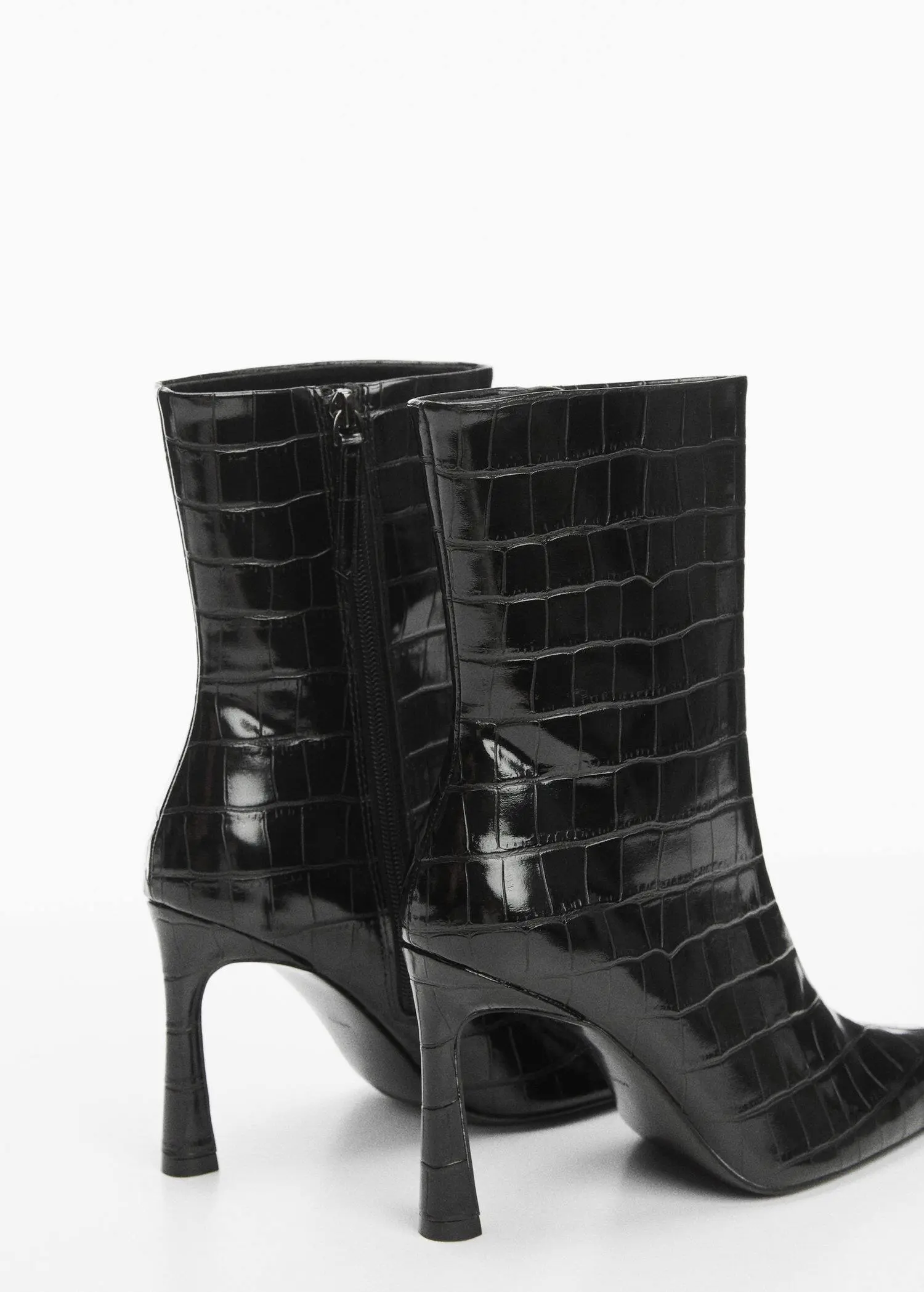 Mango Coco leather-effect heeled ankle boots. 3