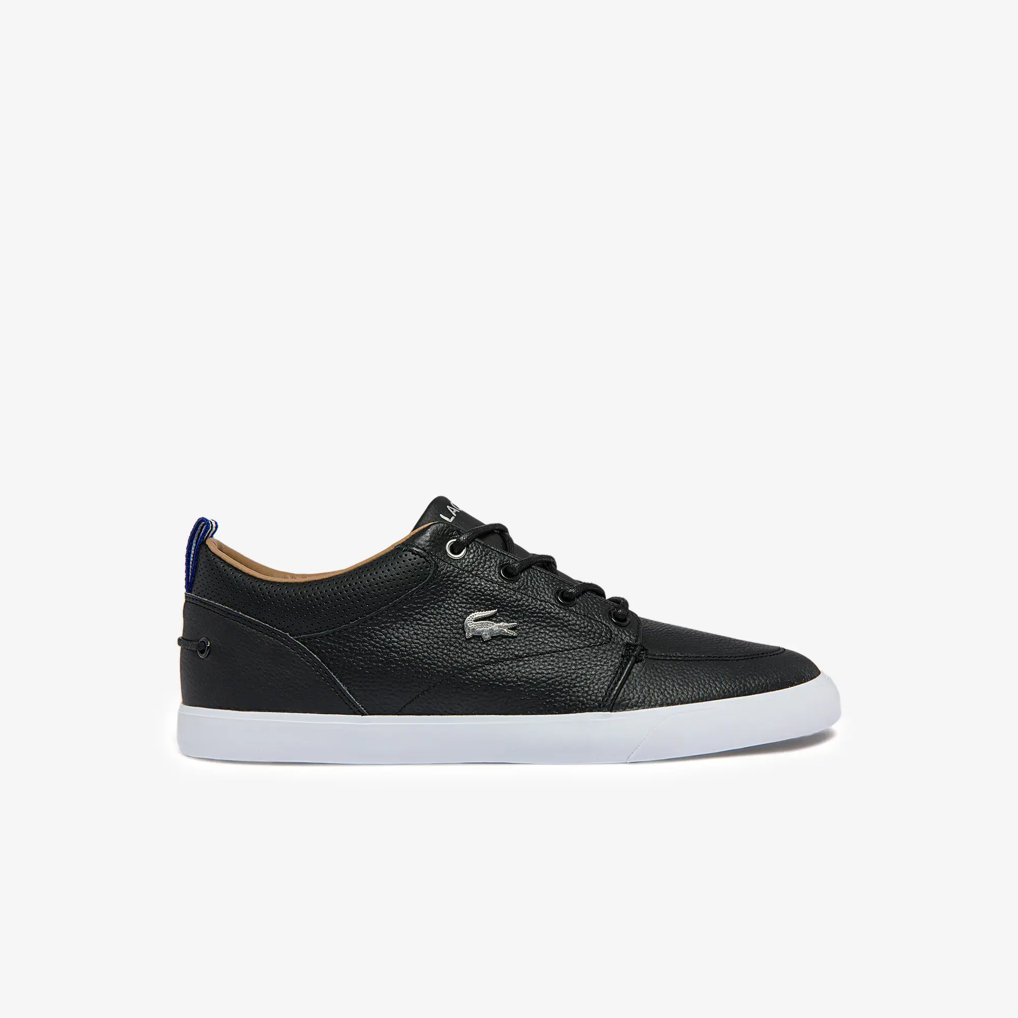 Lacoste Men's Bayliss Leather Perforated Collar Sneakers. 1